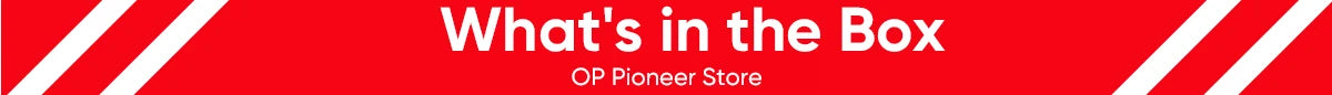 What is in the Box promotional banner for OnePlus Ace 5 5G smartphone UAE red background white text