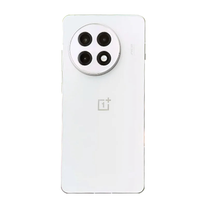 OnePlus Ace 5 5G smartphone UAE white rear view with circular quad camera module and OnePlus logo center