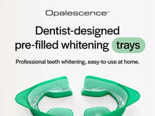 Opalescence Go 15% tooth whitener with two green prefilled whitening trays