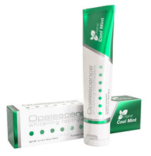 Cool mint whitening toothpaste tube with matching box and cap