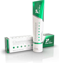 Cool mint whitening toothpaste tube with box and small carton