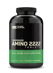 Optimum Nutrition Superior Amino 2222 – 160 Tablets | 18 Amino Acids | Supports Muscle Recovery & Performance - Mumzar