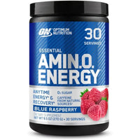 Optimum Nutrition Amino Energy Blue Raspberry 30 Servings - Mumzar