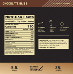 Optimum Nutrition Gold Standard 100% Isolate, Chocolate Bliss, 1.64 Pounds, 24 Servings (Packaging May Vary) - Mumzar