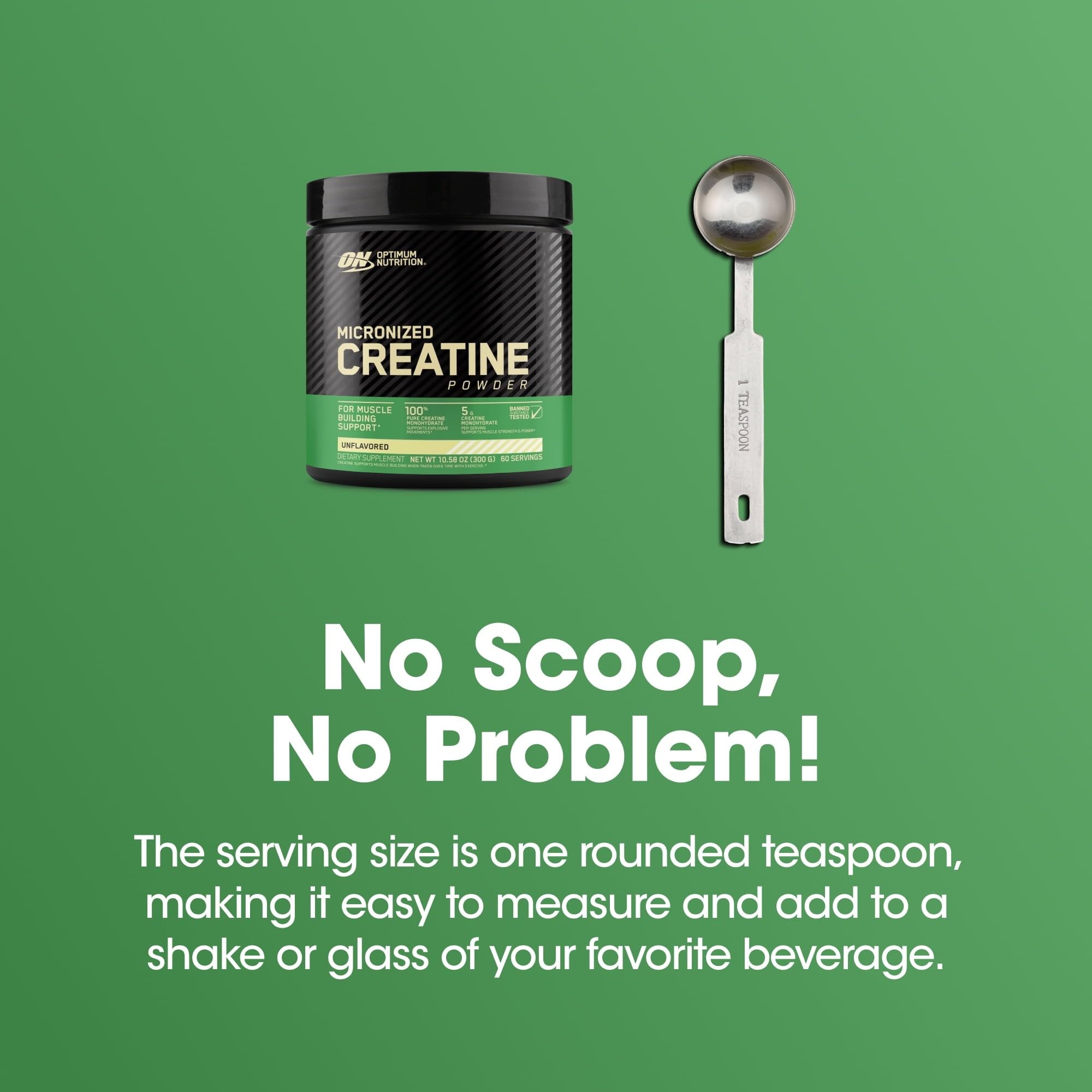 Optimum Nutrition Micronized Creatine Supplement 300g Powder - Mumzar