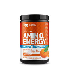 Optimum Nutrition pre workout Essential Amino Energy Tangerine Wave tub for energy and hydration