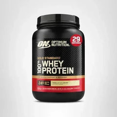 Optimum Nutrition Gold Standard 100% Whey Protein Powder, Vanilla Ice Cream, 2 Pound (Packaging May Vary) - Mumzar