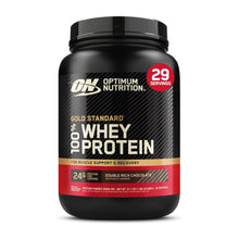 Gold Standard whey protein powder tub, Double Rich Chocolate, 2 lb (29 servings)