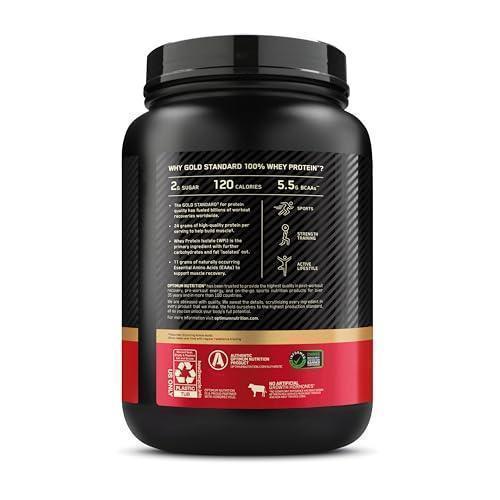 Optimum Nutrition Gold Standard 100% Whey Protein Powder, Extreme Milk Chocolate, 2 Pound (Pack of 1) (Packaging May Vary) - Mumzar