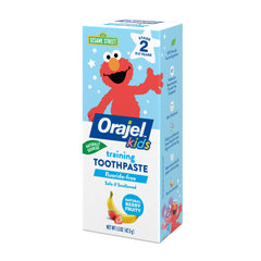 Orajel Kids training toothpaste Elmo Sesame Street natural berry fruity fluoride free kids toothpaste
