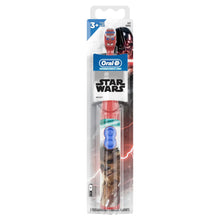Kids Star Wars battery toothbrush in blister pack, red handle, blue brush head