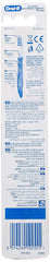 Back packaging of Oral-B 3DWhite Whitening Therapy Toothbrush showing instructions warranty icons barcode and blue handle