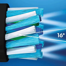 Electric toothbrush replacement brush heads with blue bristles, 4-pack refills