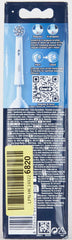 Back packaging image of Oral-B Pro Sensitive Clean toothbrush heads showing brush head on handle usage instructions and QR code