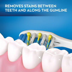 Oral-B ProExport Pulsar toothbrush head cleaning teeth and gumline removing stains between teeth