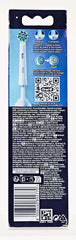 Oral-B Pro Cross Action replacement heads package back showing toothbrush head image instructions and QR code