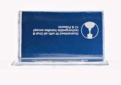 Oral-B Pro Cross Action replacement heads. Blue retail blister pack label shown upside down with toothbrush icon