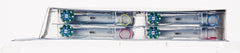 Pack of four Oral-B Pro Cross Action replacement heads in clear blister packaging with colored indicator rings
