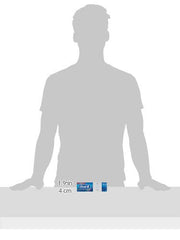 Oral-B Pro-Expert Whitening Toothpaste small travel tube on table with size scale and standing silhouette in background