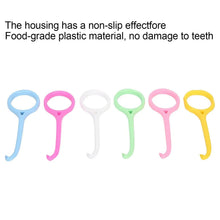 Set of six grip-ring aligner remover tools in pastel colors