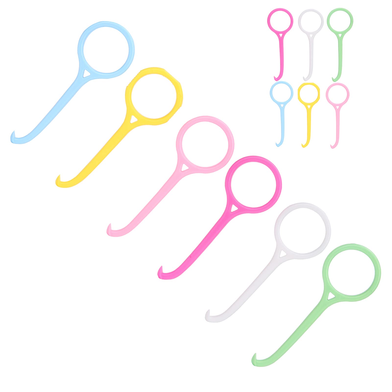 Guoenir aligner remover tool for Invisalign set of pastel colored plastic hooks for easy orthodontic aligner removal