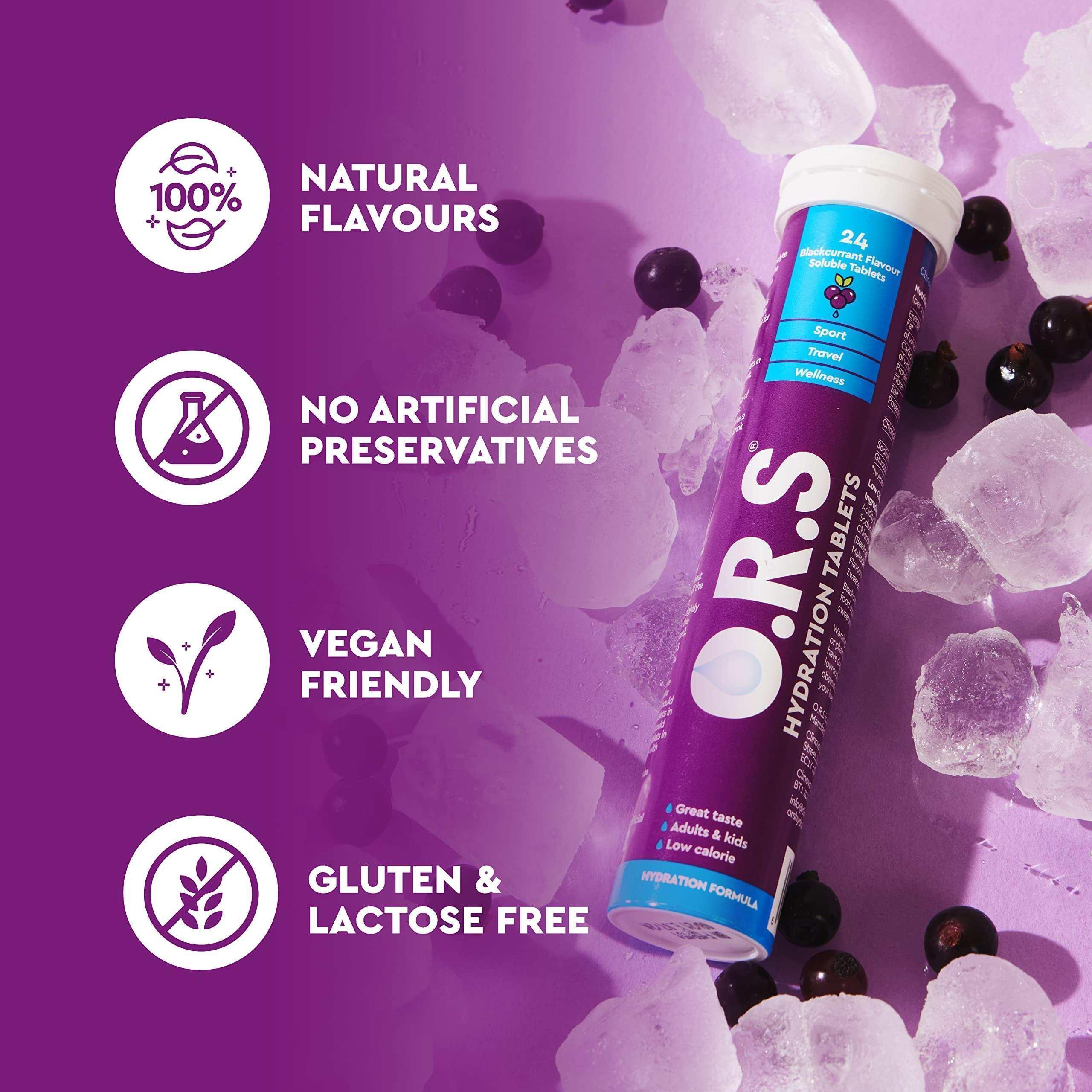 Oral Rehydration Salts – Blackcurrant, 24 Pack - Mumzar