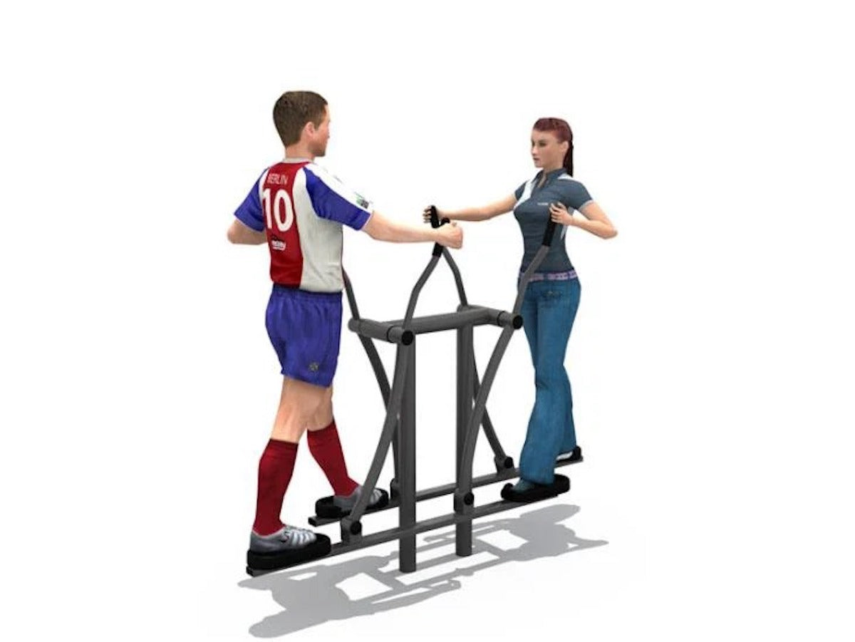 Huitich outdoor fitness air skier designed for two users to engage in outdoor exercise together