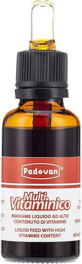 Padovan liquid bird multivitamin supplement UAE for vibrant and healthy birds