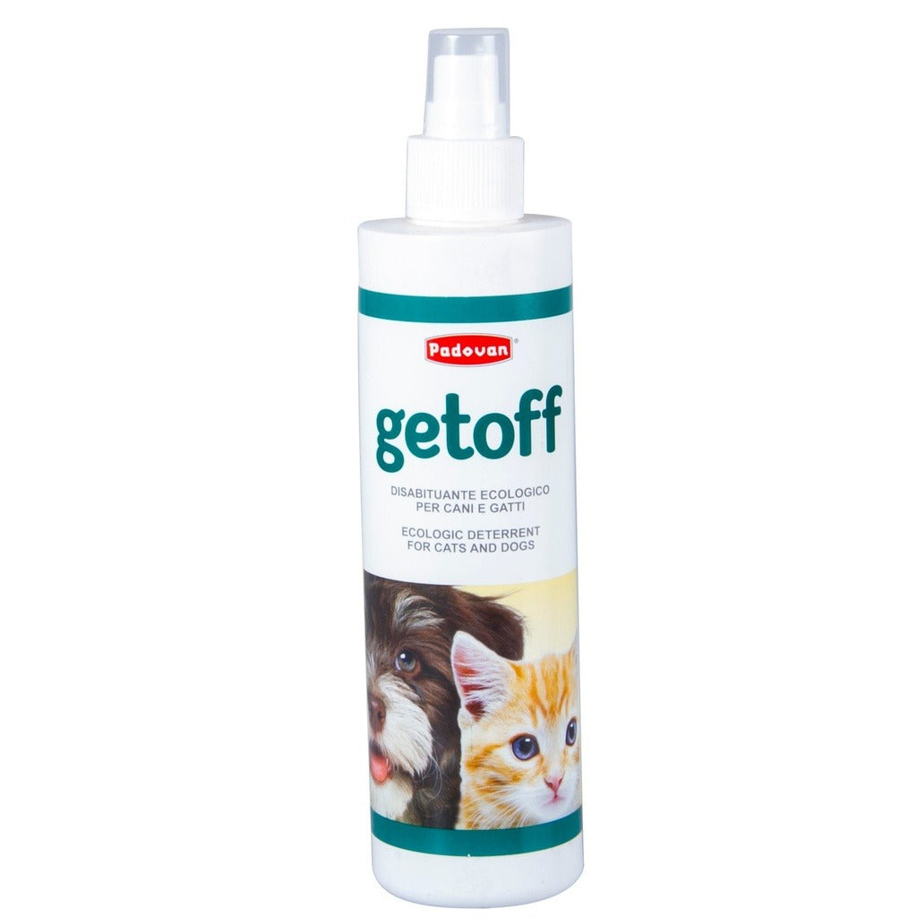 Padovan Getoff Eco-Friendly Cat and Dog Repellent Spray for Effective Pet Training