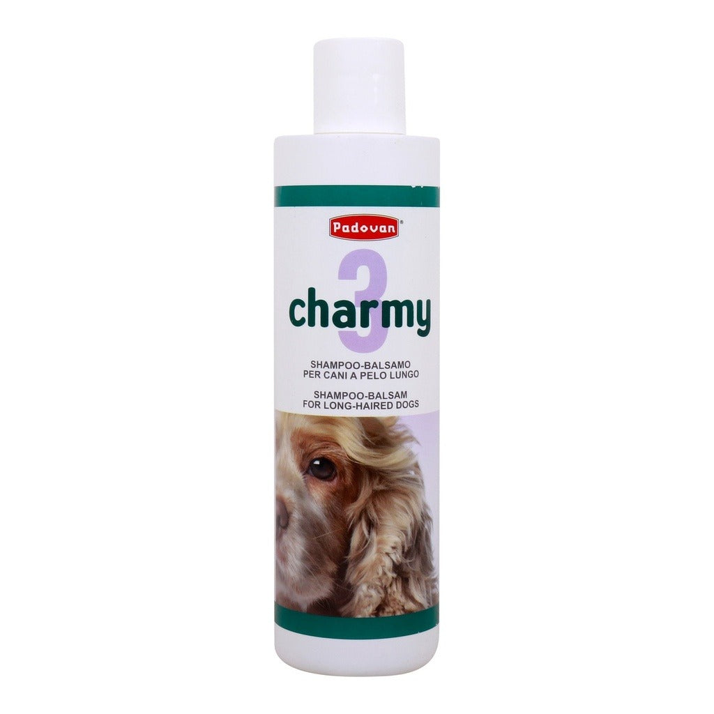 Padovan Charmy Dog Shampoo for Long Hair in 500ml Bottle for Pampering Your Pet's Coat