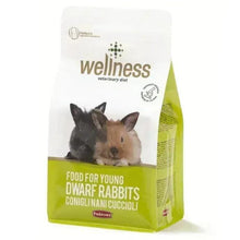 Wellness veterinary diet rabbit food bag for young dwarf rabbits, 1 kg