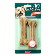 Padovan Fresh Chews for dogs in a two-pack, designed for tartar control and dental care