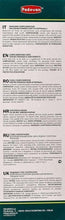 Back of bird treat box with multilingual feeding instructions and ingredients list