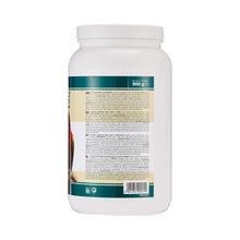 Bird food jar back label with nutrition text and '900 g' marking.