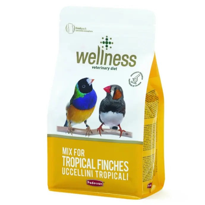 Padovan tropical finch bird food mix for healthy and vibrant tropical finches