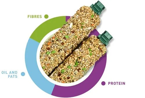Padovan vegetable bird treats for budgies packed with fibers, oils, and protein for optimal health