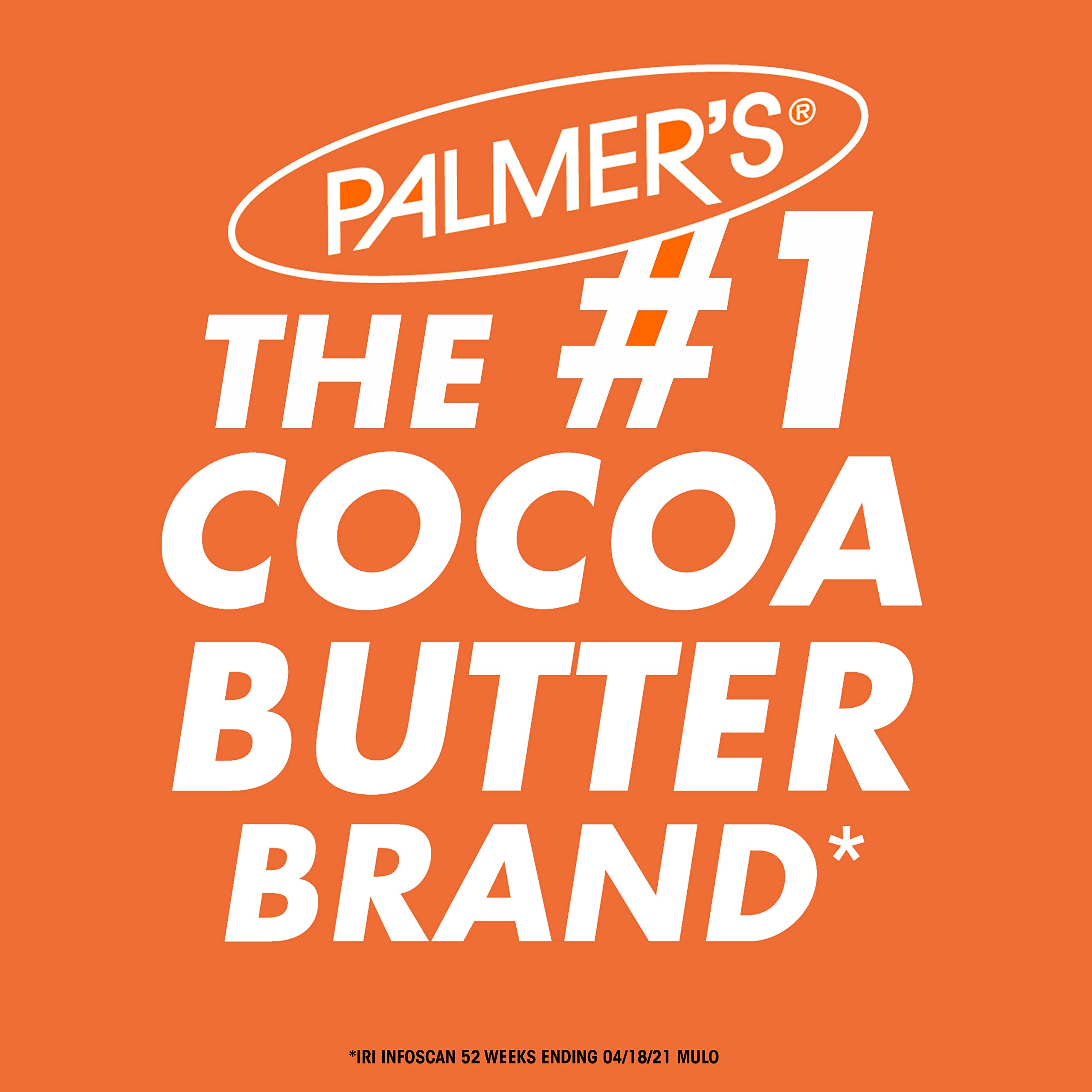 Palmer's cocoa butter brand logo highlighting number one ranking for heel repair stick for dry cracked feet