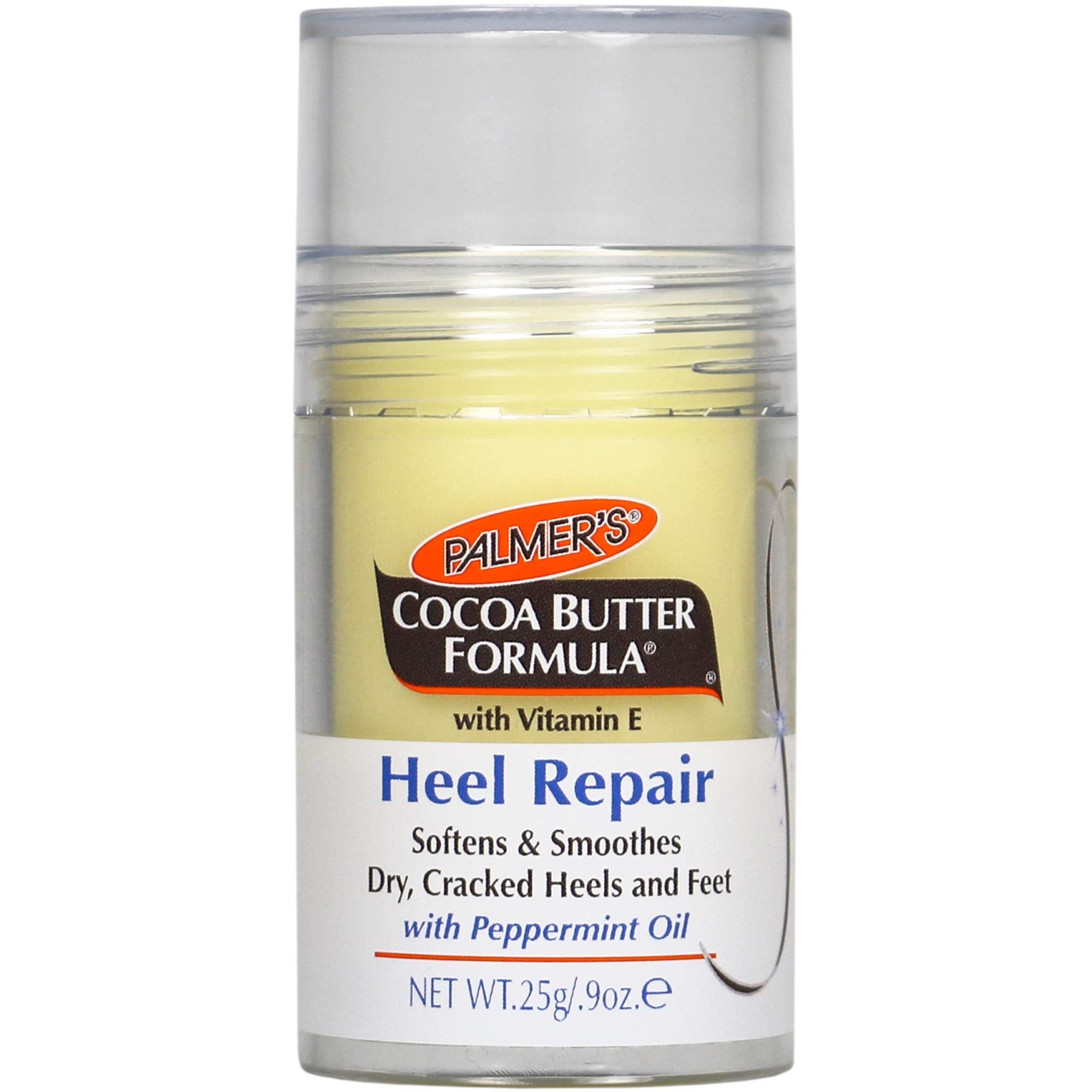 Palmer's Cocoa Butter Formula heel repair stick for dry cracked feet with vitamin E and peppermint oil