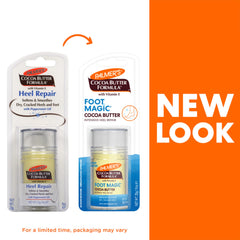 Palmer's heel repair stick for dry cracked feet with cocoa butter and peppermint oil in new packaging