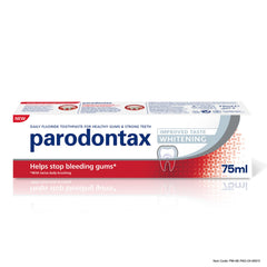 Parodontax toothpaste for bleeding gums whitening 75ml box daily fluoride toothpaste helps stop bleeding