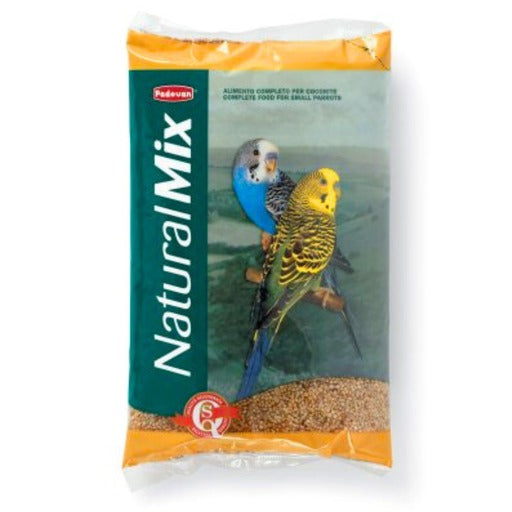 Padovan Natural Mix Cocorite Bird Food 1kg for small parrots with premium ingredients