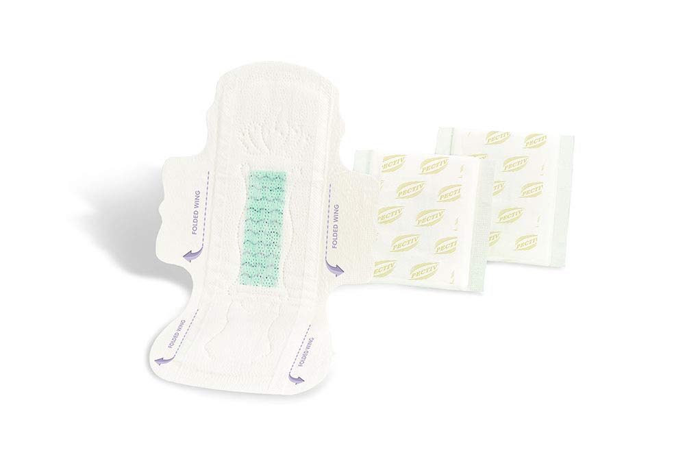 PECTIV ultra thin night sanitary pads long absorbent overnight pad with wings and individual wrappers