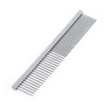 Pet flea comb, small, with fine metal teeth and handle