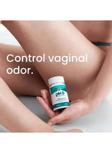 pH-D boric acid vaginal suppository bottle held in hands