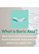 Boric acid vaginal suppository applicators with white suppositories
