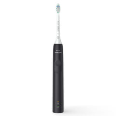 Philips Sonicare 4100 electric toothbrush UAE black handle with brush head on white background