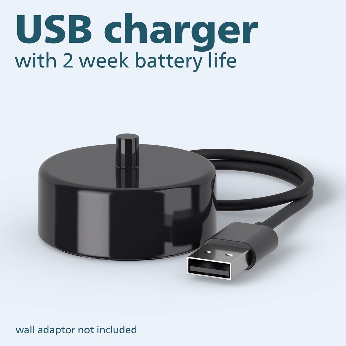 Philips Sonicare 4100 electric toothbrush UAE USB charging base with USB A cable and two week battery life
