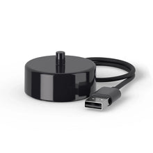 Black USB charging dock with cable and USB connector