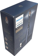 Philips Sonicare 9900 Prestige product box with Midnight Blue theme design