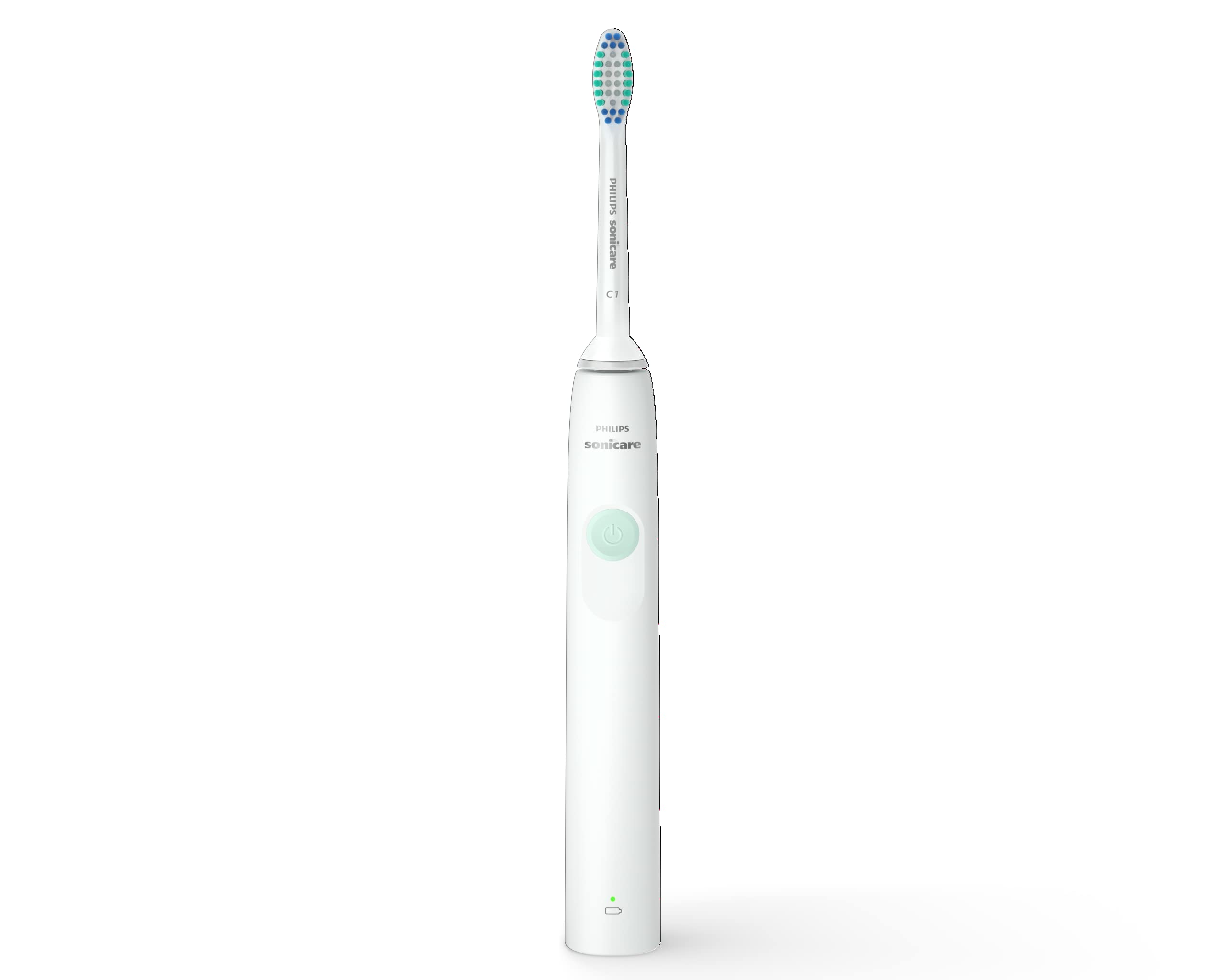 Philips Sonicare electric toothbrush UAE white slim handle with oval brush head and charging indicator